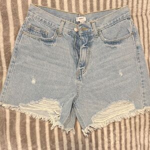 Forever 21 Light Blue Jean Shorts